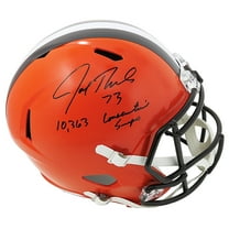 Joe Thomas Signed Cleveland Browns Riddell Full Size Speed Replica Helmet w/10,363 Consecutive Snaps