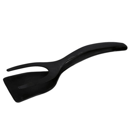 

✪ 2-In-1 Silicone Egg Turner Pancake Bread Clamp Barbecue Shovel Tongs for Food