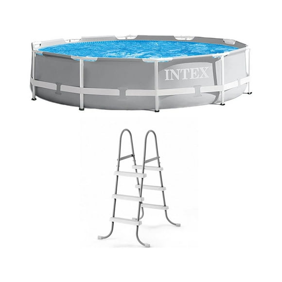 Intex 10' x 30" Above Ground Swimming Pool w/ 330 GPH Filter Pump & Pool Ladder