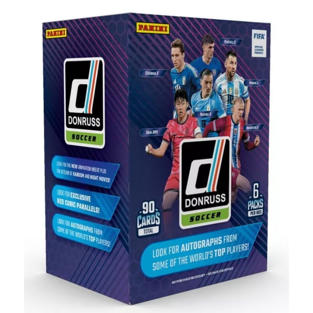 Caja lanzador de cartas coleccionables Panini Donruss Soccer 2024-2025