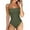 A3 Army Green, variant on Susanny Women's One Piece Swimsuits Tummy Control Ruched Bathing Suit 1 Piece Swimwear Red L