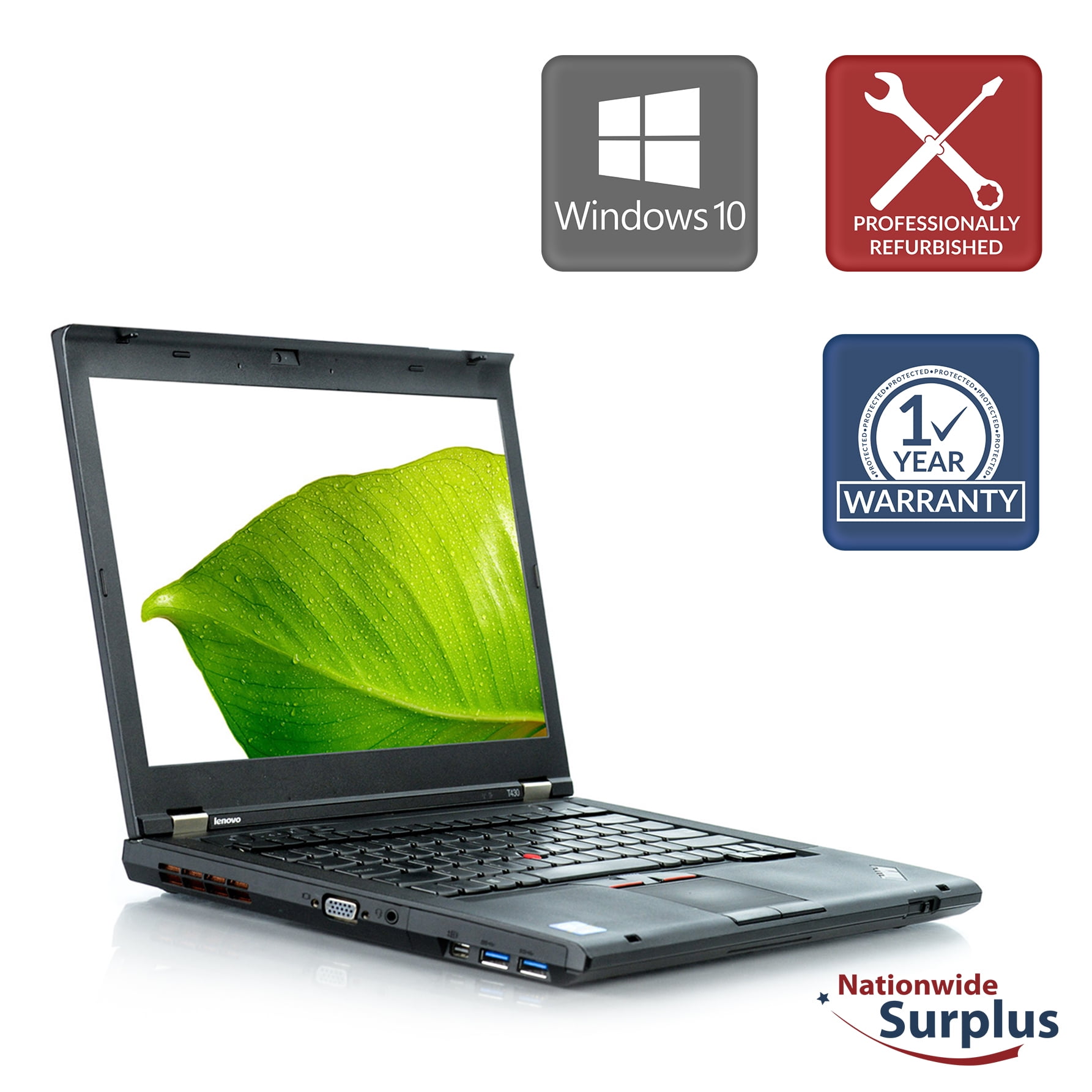 sæt Staple eksplicit Used Lenovo ThinkPad T430 Laptop i5-3320M 8GB 120GB SSD Win 10 Pro -  Walmart.com