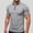 C_ Gray, variant on YLSDY Men's Solid Color Block Golf Shirt Lapel Zipper Casual Breathable Short Sleeve Top Dark Blue L