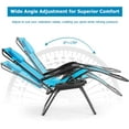 thumbnail image 5 of WYDK Zero Gravity Chairs, X-Large Folding Lounge Lawn Chair with Adjustable Backrest, Headrest, Cup Holder, Canopy for Patio Pool Porch Deck, Blue, 5 of 10
