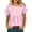 #0210-Pink, variant on Womens Casual Tops Round Neck Short Sleeve Ruffle Raglan Shoulder Peplum Waist Plain Womens Casual Tops Relaxed Fit Everyday Wear Soft Basic Tees for Women