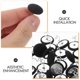 thumbnail image 3 of ADDHAT 50Ud Clips Para Sábanas Negros Con Fijador Antideslizante Para Cubre Y Edredón, 3 of 6
