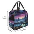 thumbnail image 3 of Sikiie Fantasy Landscape Starry Night Lunch Bag for Women & Men Adult Insulated Lunch Box, Food Lunch Containers Lunch Tote Bags for Work, Travel, Outdoor, 3 of 8