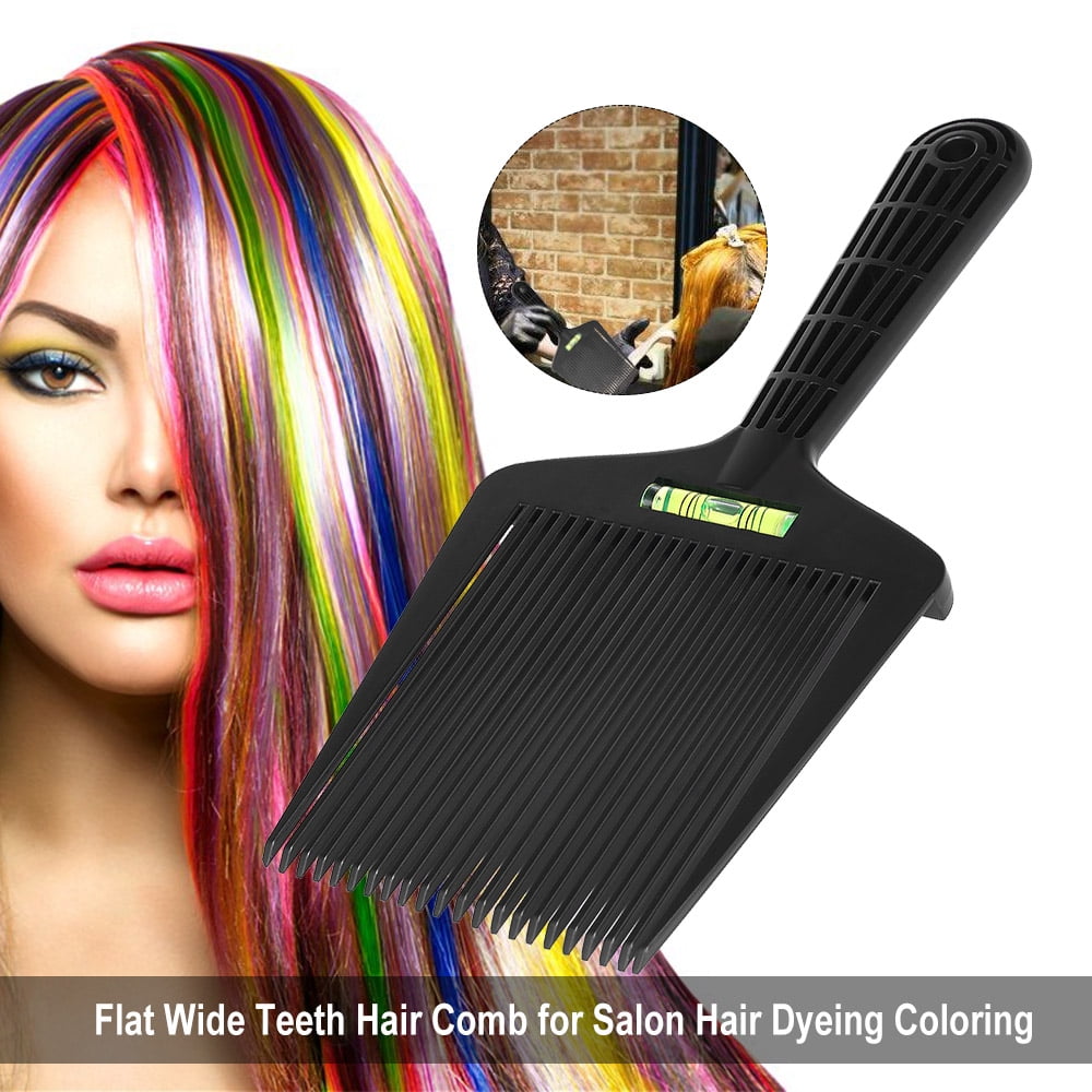 streaking hair with comb