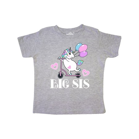 

Inktastic Big Sis Unicorn Sister Announcement Gift Toddler Toddler Girl T-Shirt