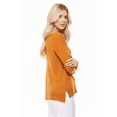 thumbnail image 3 of Yemak Women's Silky Soft Long Sleeve Boat Neck Soft Knit Sweater Top MK8140-BRZ-M-BD, 3 of 4