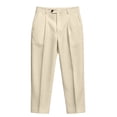 thumbnail image 5 of LODIENY Casual Dress Pants for Men Pleated Old Money Straight Leg Baggy Suit Slacks Fall Relaxed Fit Slacks Work Trousers with Pockets Beige XXL, 5 of 6