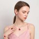thumbnail image 1 of Fiudx Conjunto de Joyería Nupcial, Impresionante Collar con Gemas En Forma de Gota de Agua, Elegante Par de Pulsera y Pendientes, Anillo Brillante, Ideal para Bodas y Fiestas de Noche, El Regalo Perf, 1 of 6