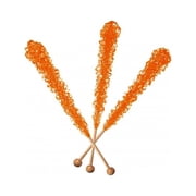 Orange Rock Candy Sticks: 36 count