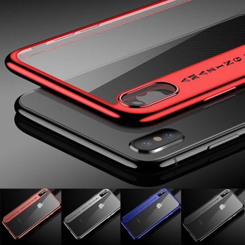 For Apple iPhone X XS Max XR 7 8 Plus Shockproof Plating Clear Slim Hybrid Bumper Case Cover