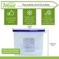 thumbnail image 4 of 7Penn Silicone Food Storage Bag 1000mL - 1pk Blue 8 x 6.25in Reusable Food Bags, 4 of 7