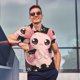 thumbnail image 4 of Balery Cute Axolotl Sakura Blossoms B Camisa Polo de Hombre con Estampado, de Manga Corta y Tejido Medio, Camisa Tipo Golf Polo-4X-Large, 4 of 6