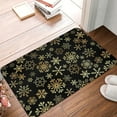 thumbnail image 6 of Christmas Winter Snowflakes Bath Mat Non-Slip Soft Microfiber Bathroom Rugs Washable Bathmat, Carpet Rug Entryway Decor for Tub Shower Room Floor, 24x16 Mat, 6 of 6