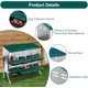 thumbnail image 2 of Caja Nido para Gallinas, 8 Compartimentos, Caja con Patas Metálicas, Caja Rodante para Huevos con Tapa Protectora, 2 of 7