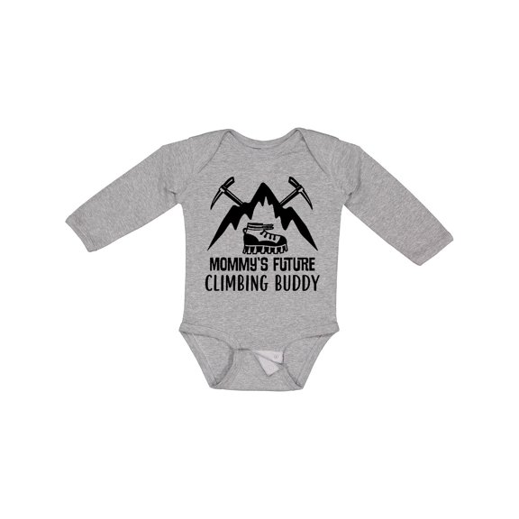 Inktastic Rock Climber Mommy Climbing Buddy Boys or Girls Long Sleeve Baby Bodysuit