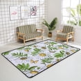 thumbnail image 4 of Crawling Indoor Carpet Play Mat Chamomiles and Butterflies for Living Room Bedroom Educational Nursery Floor Mat Area Rugs 63x48in Carpet Runner, 4 of 6