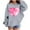 Gray, variant on Babcutegg Valentine's Day Sweatshirts for Girls Graphic Tee Regular Fit Pullover Casual Fashion Lightweight Clothes for Girls Gray Size 7