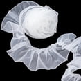 thumbnail image 1 of Cinta decorativa ANCIRS, encaje de organza de 3 yardas, color blanco, 1 of 7