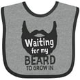 thumbnail image 3 of Inktastic Waiting for My Beard to Grow in Boys Baby Bib, 3 of 4
