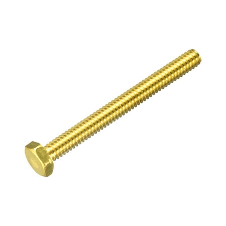 

Brass Hex Bolts 1/4-20x2-1/2 1 Pack Fully Thread Grade 4.8 Machine Screws