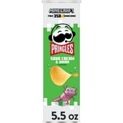 Pringles Sour Cream and Onion Potato Crisps Chips, Lunch Snacks, 5.5 oz
