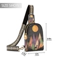 thumbnail image 2 of FORMRS Womens Crossbody Sling Bag Travel Daypack Shoulder Chest Backpack, Abstract Mountain, 2 of 7