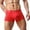 Red, variant on Men's Underwear Breathable Everyday Briefs with Belt Print Comfortable Casual Knit Knickers for Daily Wear Grey L