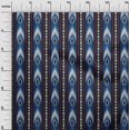 thumbnail image 2 of oneOone Georgette Viscose Fabric Stripe & Geometric Ikat Printed Craft Fabric BTY 42 Inch Wide, 2 of 4