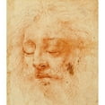 thumbnail image 2 of Correggio 20x22 Gold Ornate Framed and Double Matted Museum Art Print Titled - Head of a Sleeping Man, 2 of 4