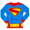 thumbnail image 4 of Superman Suit and Logos Boy's 4-Piece Pajama Set-Size 6, 4 of 5
