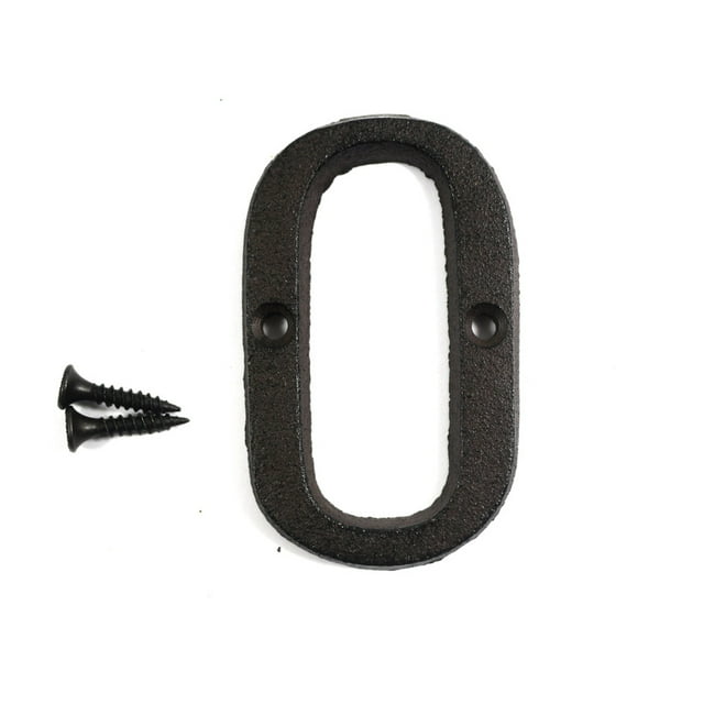 3 inch Vintage Decorative Cast Iron Metal Alphabet Letters Wall Sign Hanging Address Name Sign Letter(O)