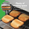thumbnail image 4 of Air Fryer Toaster Oven Combo, 4 Slice Capacity, Fits 9 Inch Pizza, Stainless Steel, 4 of 6