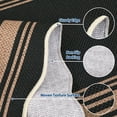 thumbnail image 6 of HIWEAVER Black 8' x 10' Scalloped-edge Easy Jute Area Rug for Living Room Modern Bordered Indoor Outdoor Neutral Carpet for Patios Non Slip Washable Throw Mat for Home Decor, 6 of 6