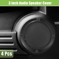 thumbnail image 2 of Unique Bargains 4 Pcs 3" Car Speaker Grills Cover Mesh Round 3 Inch Audio Subwoofer Guard with Screws Iron Bright Black, 2 of 6