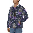 thumbnail image 3 of Honeii Lavender Flowers Print Hoodies for Men, Pullover & Full Zip, Breathable Zip up Hoodie, Sweatshirt-XX-Large, 3 of 5