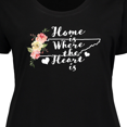 thumbnail image 4 of Inktastic Tennessee Home is Where The Heart is with Watercolor Floral Women's Plus Size T-Shirt, 4 of 5