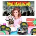 thumbnail image 7 of The Walking Dead Party Supplies Birthday Decorations Plates Banner Kids Cake Toppers Set Decor, 7 of 7