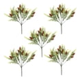 thumbnail image 1 of 5pcs Simulated Pine Branches With Pine Cone Decors Fake Pine Branches Fake Plant Decor, 1 of 8