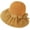 Orange, variant on CoCopeaunts Wide Brim Bucket Hat for Women Spring Summer Leisure Sunscreen Fisherman Hat Ladies Outdoor Anti-UV Straw Hat Top