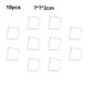 thumbnail image 4 of Toystoory Caja de almacenamiento de 10X, caja de anillo, mano de obra fina, tamaño compacto, collar transparente de larga duración, bandeja de Almacenamiento y organización del hogar Blanco 7*7*2cm Toystoory HA077661-02, 4 of 6