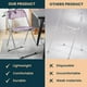 thumbnail image 4 of Silla plegable LeisureMod Lawrence de acrílico magenta con estructura de metal, 4 of 9