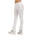 thumbnail image 2 of SR Women's Cotton High Waist Straight Leg Active Yoga Workout Pants (Size: XS-5X), 3X, Ivory, 2 of 5
