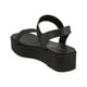 thumbnail image 3 of Sandalia Mujer Real Jungle Plataforma Textil Casual Ajustable Ligera Comoda Urbana negro 25 REAL JUNGLE 8501, 3 of 4