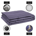 thumbnail image 5 of Cooling Weighted Blanket for Adults - Washable & Soft Heavy Blanket with Glass Beads - Grey, Queen Size 20 lbs, 5 of 6