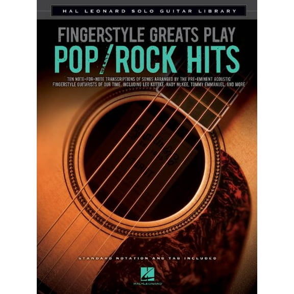 Pre-Owned Hal Leonard Fingerstyle Greats Play Pop/Rock Hits Guitar Solo Series Softcover Performed by Various