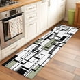 thumbnail image 3 of Sage Green Geometric Kitchen Runner Rug 2x6 Washable Runners for Hallway Non Slip Simple Black Gray Abstract Striped Large Area Rug Indoor Floor Carpet for Bathroom Laundry Entryway Bedroom, 3 of 8